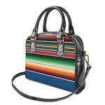 Vintage Mexican Blanket Pattern Print Shoulder Handbag