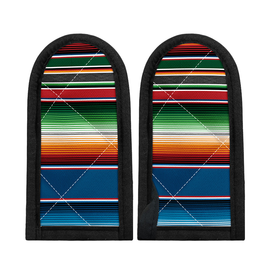 Vintage Mexican Blanket Pattern Print Skillet Handle Cover