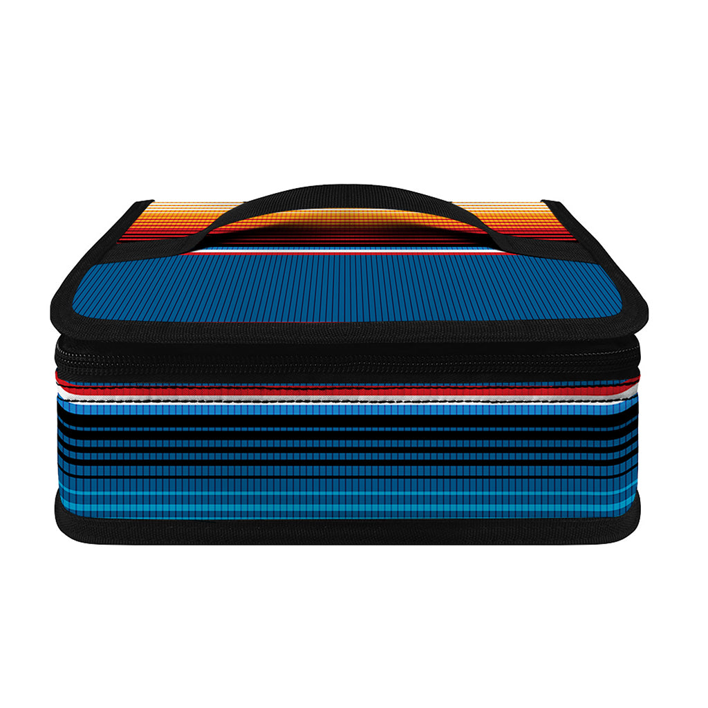 Vintage Mexican Blanket Pattern Print Small Lunch Bag