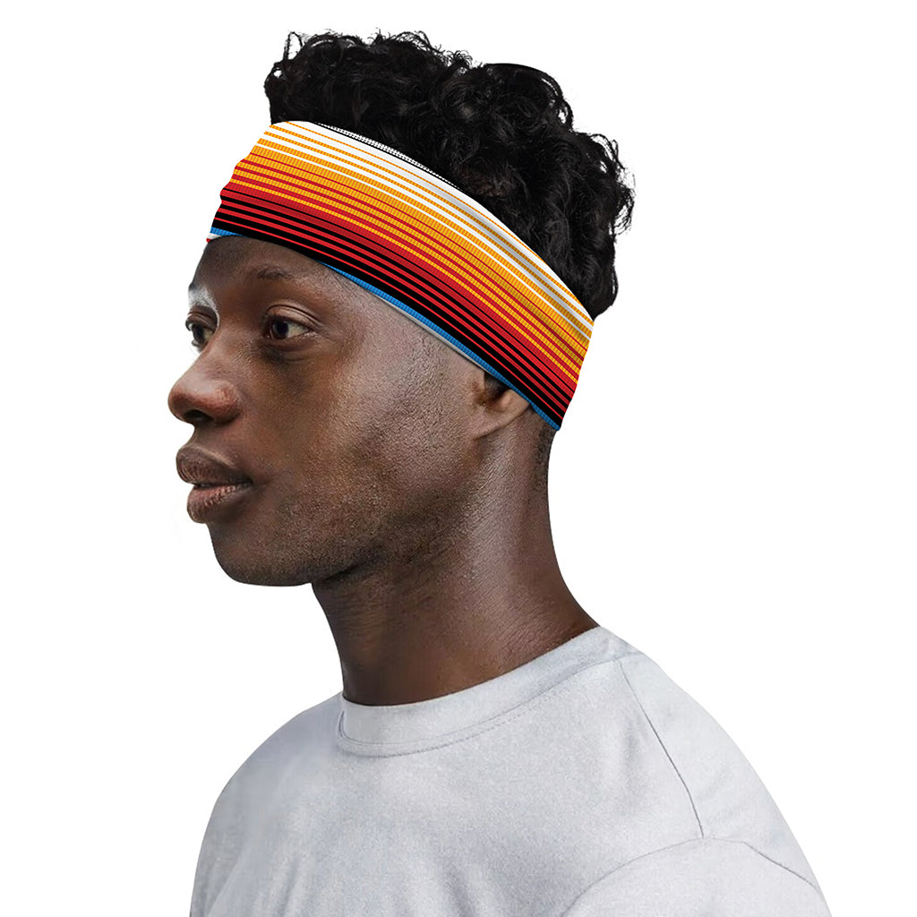 Vintage Mexican Blanket Pattern Print Sports Headband