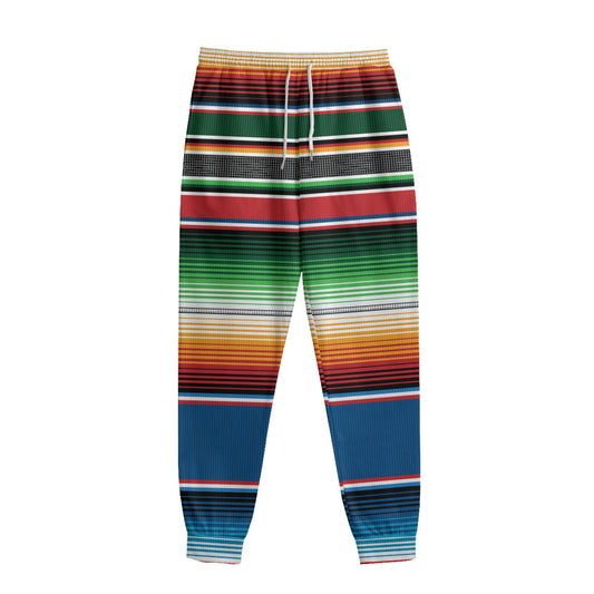 Vintage Mexican Blanket Pattern Print Sweatpants