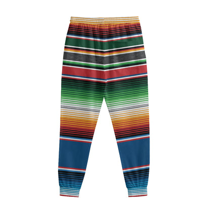 Vintage Mexican Blanket Pattern Print Sweatpants
