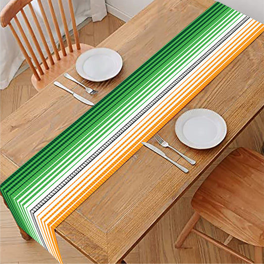 Vintage Mexican Blanket Pattern Print Table Runner