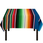 Vintage Mexican Blanket Pattern Print Tablecloth