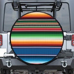 Vintage Mexican Blanket Pattern Print Tire Cover