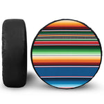 Vintage Mexican Blanket Pattern Print Tire Cover