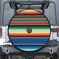 Vintage Mexican Blanket Pattern Print Tire Cover With Camera Hole