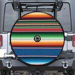 Vintage Mexican Blanket Pattern Print Tire Cover With Camera Hole