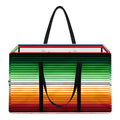 Vintage Mexican Blanket Pattern Print Utility Tote Bag