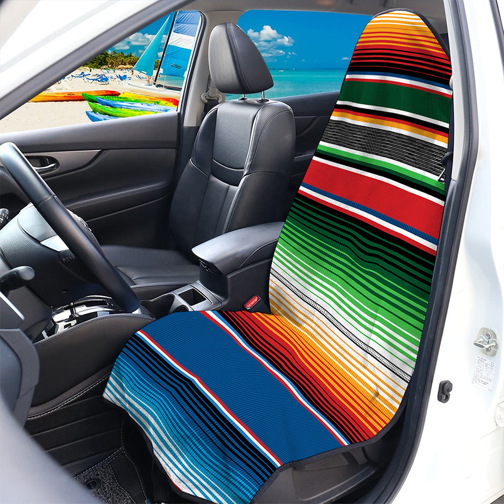 Vintage Mexican Blanket Pattern Print Waterproof Car Seat Cover