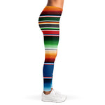 Vintage Mexican Blanket Pattern Print Women's Leggings