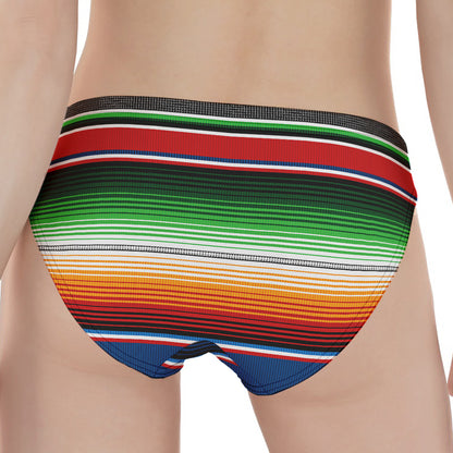 Vintage Mexican Blanket Pattern Print Women's Panties