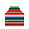 Vintage Mexican Serape Pattern Print Adjustable Apron