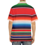 Vintage Mexican Serape Pattern Print Aloha Shirt