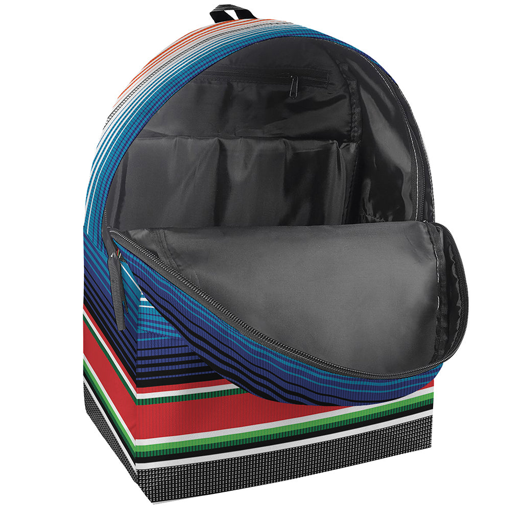 Vintage Mexican Serape Pattern Print Backpack