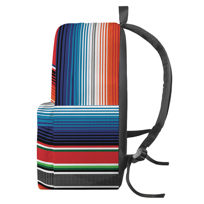 Vintage Mexican Serape Pattern Print Backpack