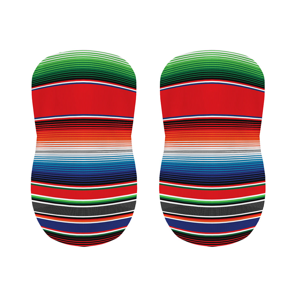 Vintage Mexican Serape Pattern Print Bar Stool Covers