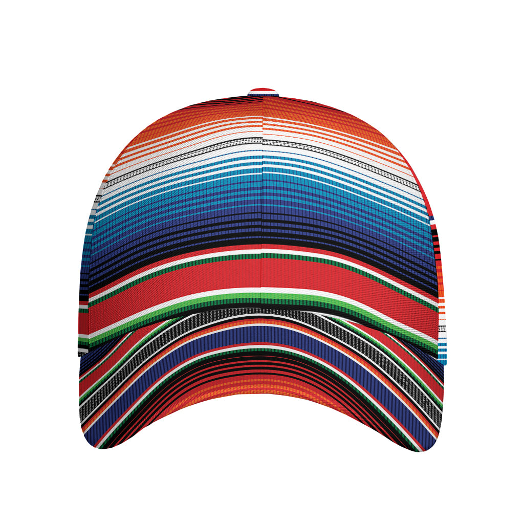 Vintage Mexican Serape Pattern Print Baseball Cap