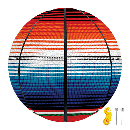 Vintage Mexican Serape Pattern Print Basketball