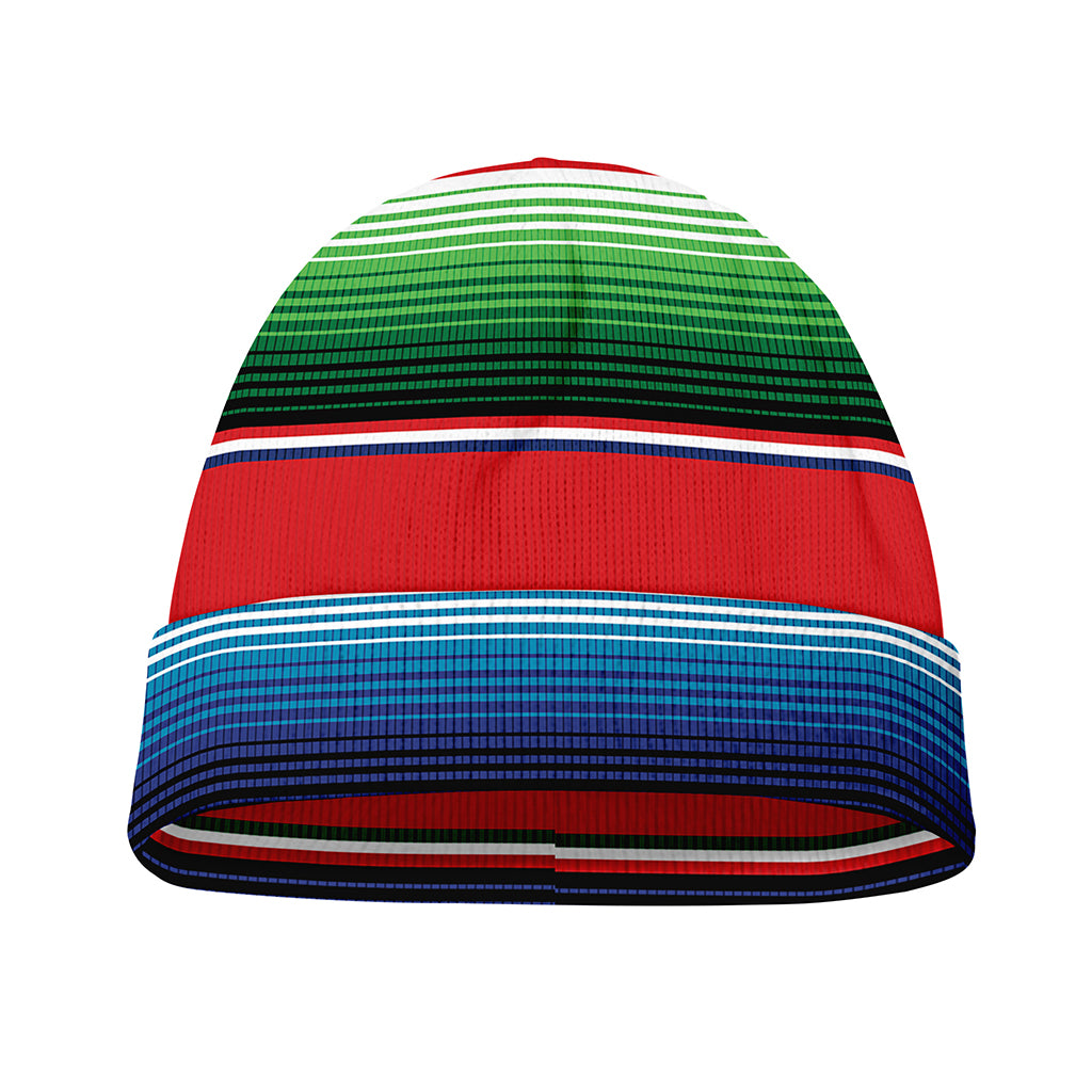 Vintage Mexican Serape Pattern Print Beanie