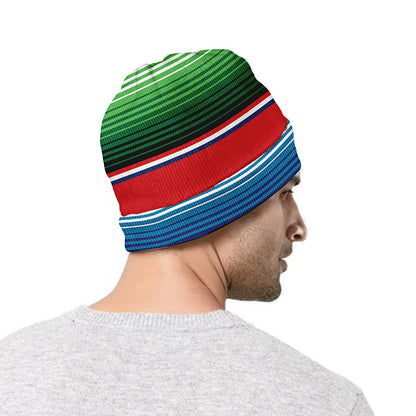 Vintage Mexican Serape Pattern Print Beanie