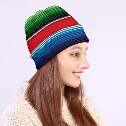 Vintage Mexican Serape Pattern Print Beanie