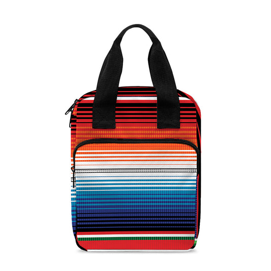 Vintage Mexican Serape Pattern Print Bible Tote Bag