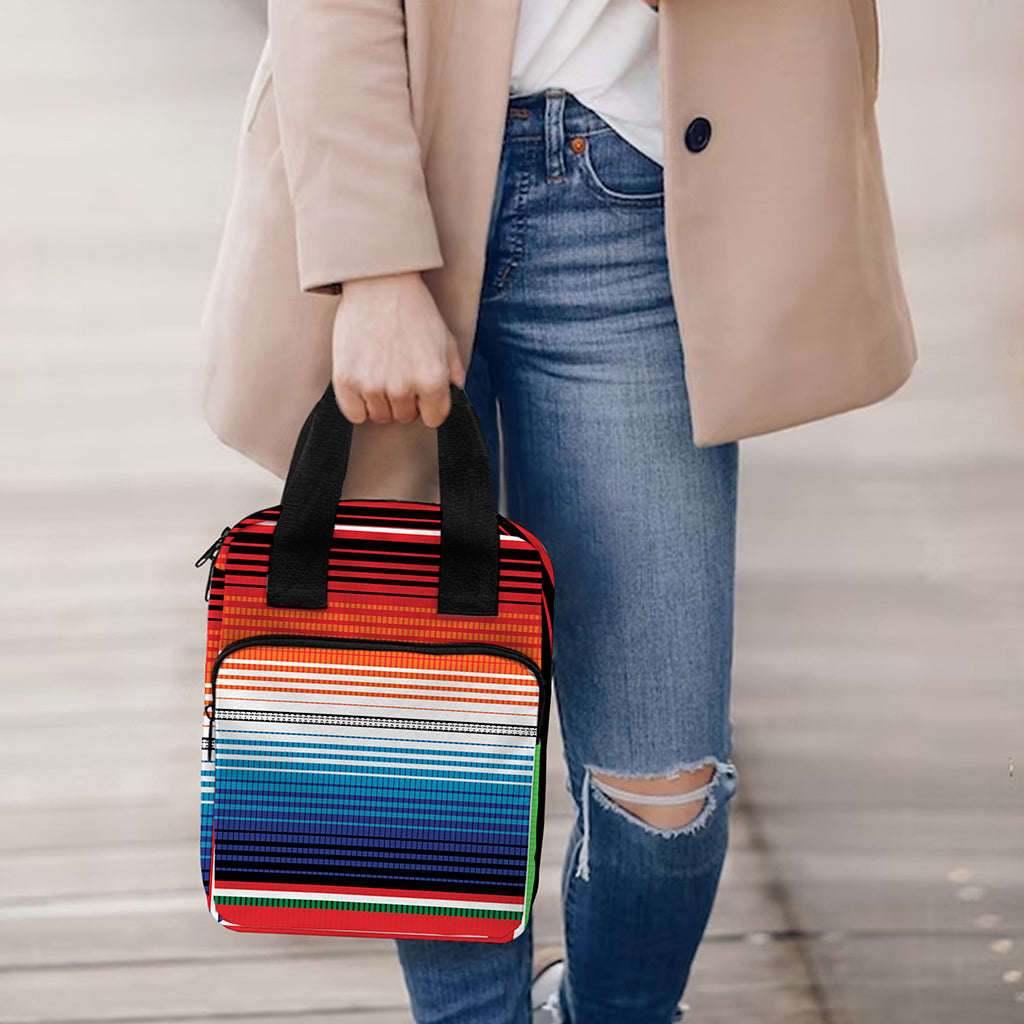 Vintage Mexican Serape Pattern Print Bible Tote Bag