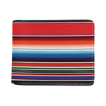Vintage Mexican Serape Pattern Print Bifold Wallet