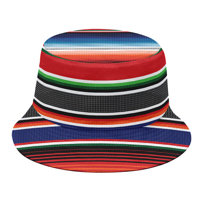 Vintage Mexican Serape Pattern Print Bucket Hat