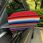 Vintage Mexican Serape Pattern Print Car Side Mirror Covers