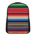 Vintage Mexican Serape Pattern Print Casual Backpack