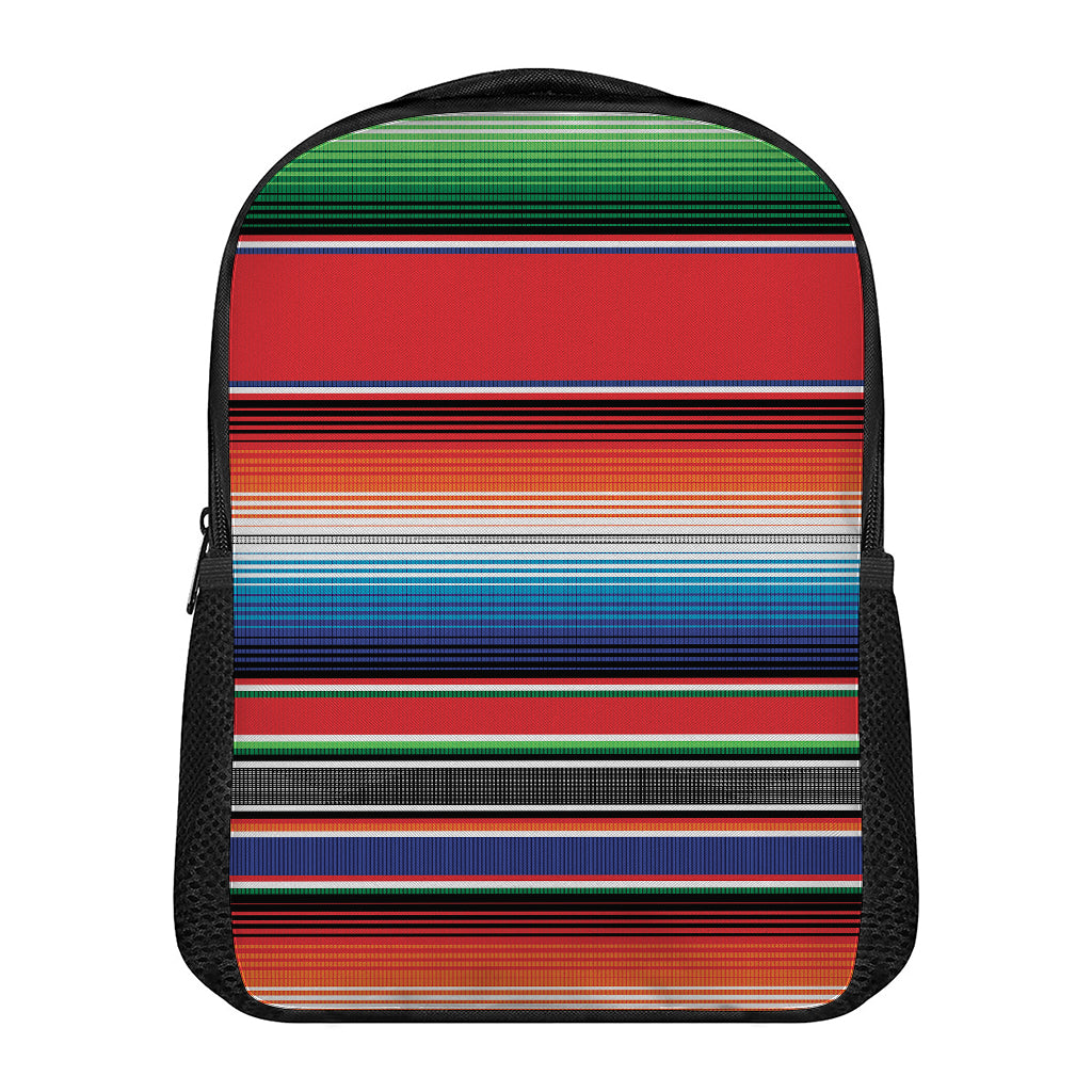 Vintage Mexican Serape Pattern Print Casual Backpack