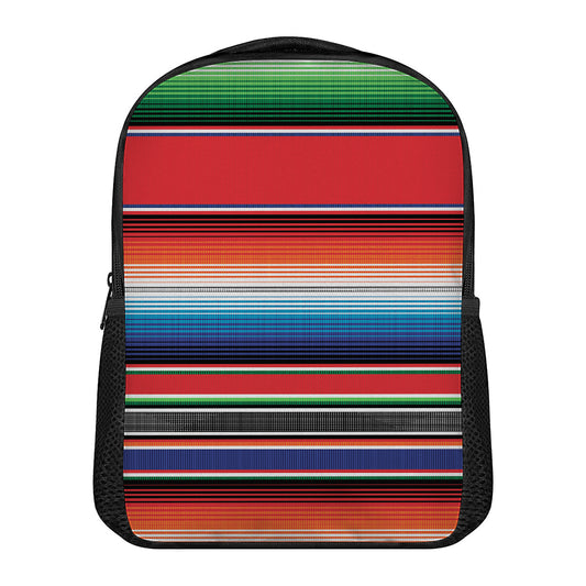 Vintage Mexican Serape Pattern Print Casual Backpack