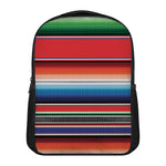 Vintage Mexican Serape Pattern Print Casual Backpack