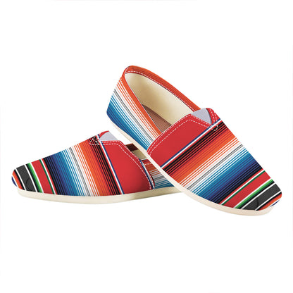 Vintage Mexican Serape Pattern Print Casual Shoes