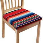 Vintage Mexican Serape Pattern Print Chair Cushion Cover