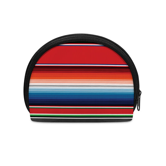 Vintage Mexican Serape Pattern Print Coin Purse