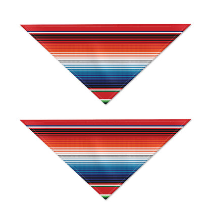 Vintage Mexican Serape Pattern Print Dog Bandana