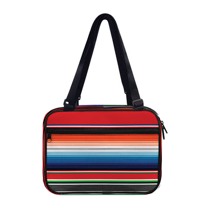 Vintage Mexican Serape Pattern Print Double Strap Bible Bag