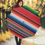 Vintage Mexican Serape Pattern Print Foldable Umbrella