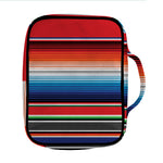 Vintage Mexican Serape Pattern Print Front Pocket Bible Bag