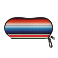 Vintage Mexican Serape Pattern Print Glasses Case