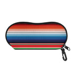 Vintage Mexican Serape Pattern Print Glasses Case