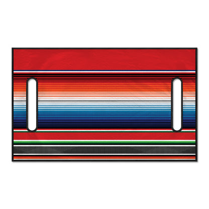 Vintage Mexican Serape Pattern Print Golf Cart Seat Cover