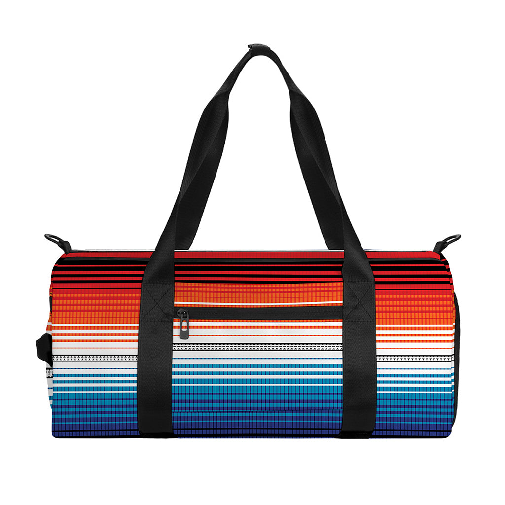 Vintage Mexican Serape Pattern Print Gym Bag