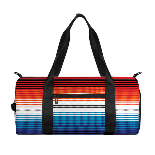 Vintage Mexican Serape Pattern Print Gym Bag