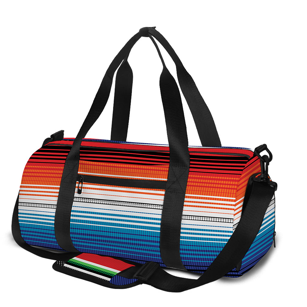 Vintage Mexican Serape Pattern Print Gym Bag