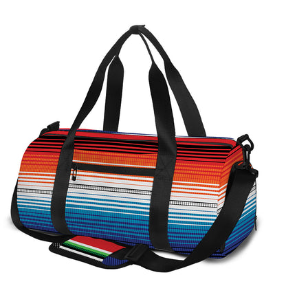 Vintage Mexican Serape Pattern Print Gym Bag