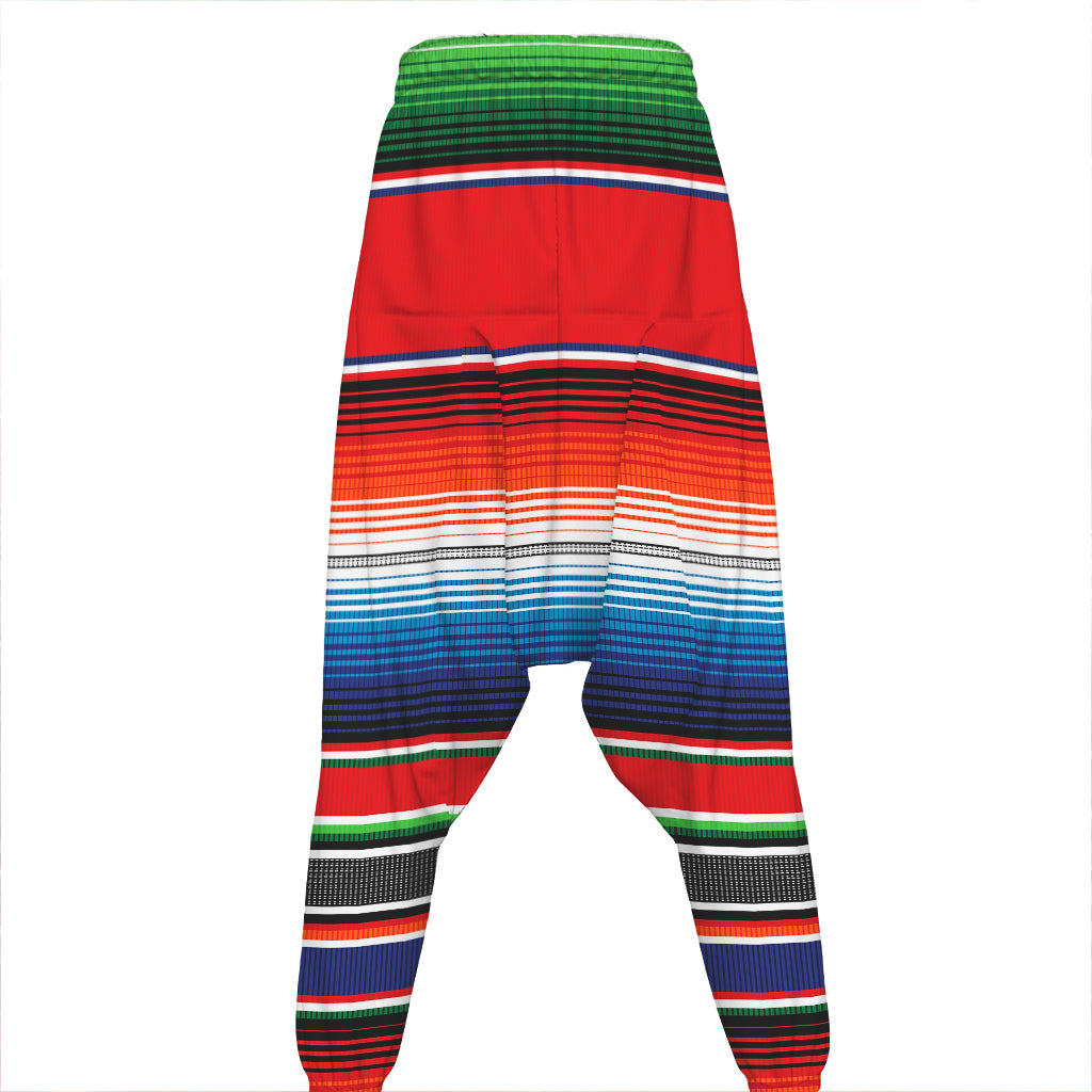 Vintage Mexican Serape Pattern Print Hammer Pants